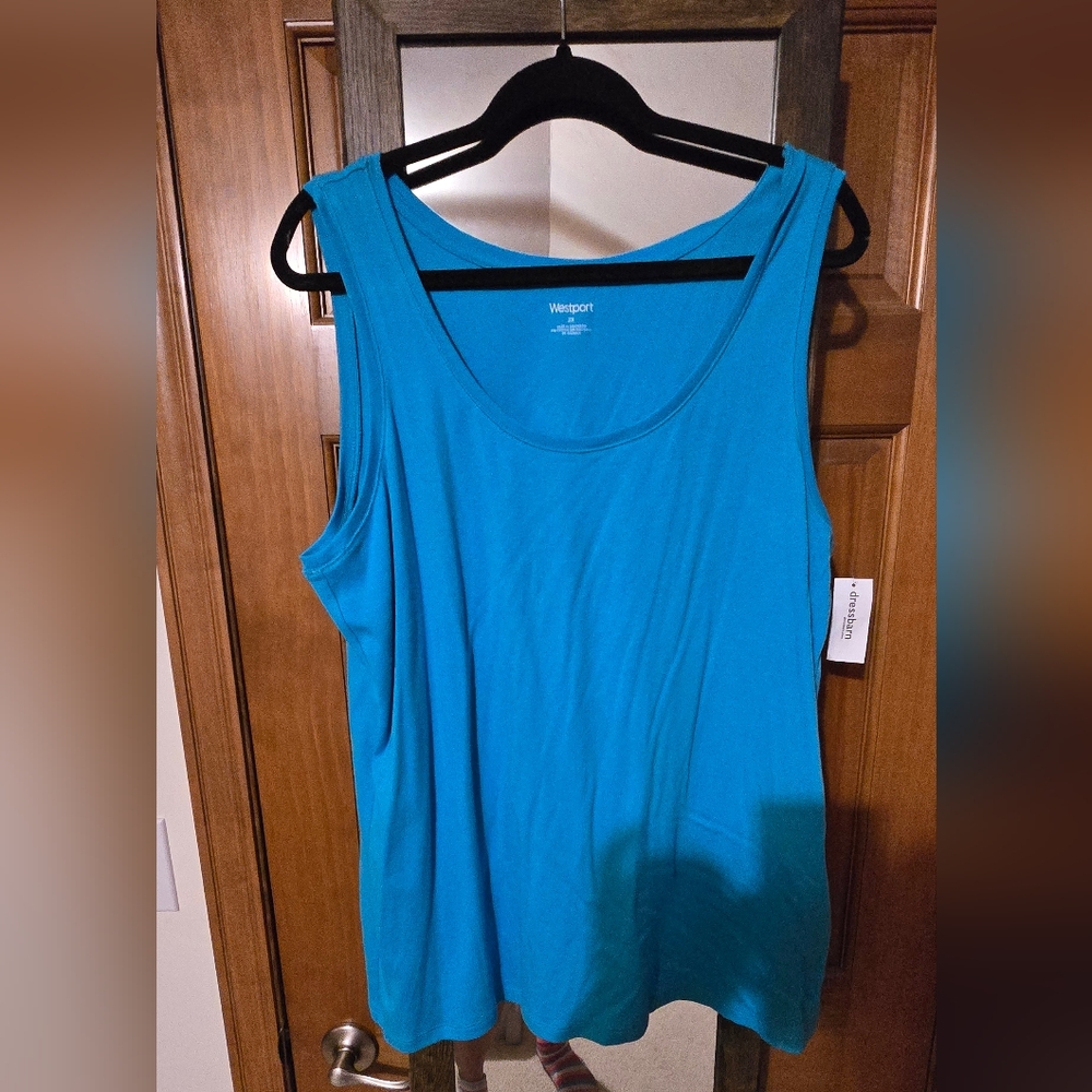 New 2XL Dress Barn Blue Tank Top